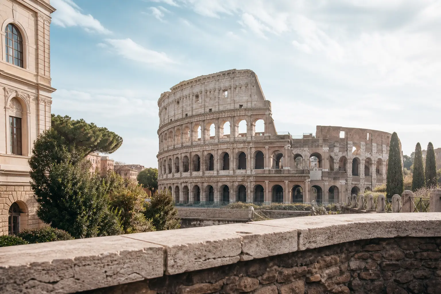 Travel view of Rome